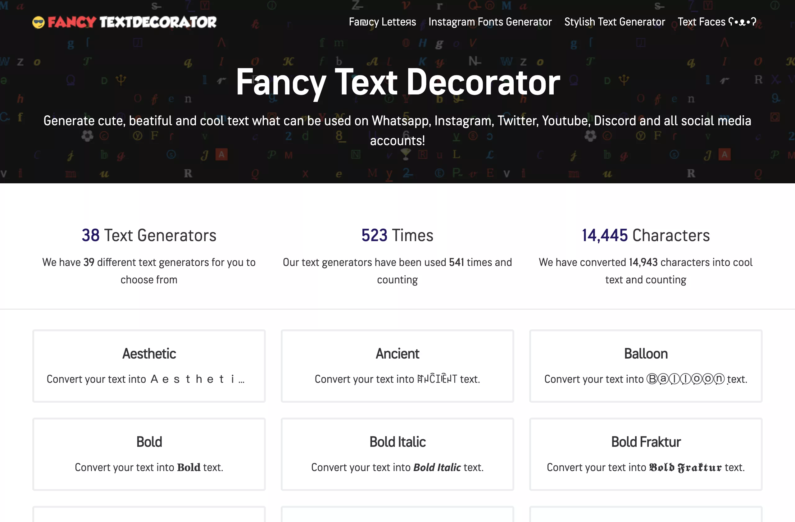 Fancy Text Decorator