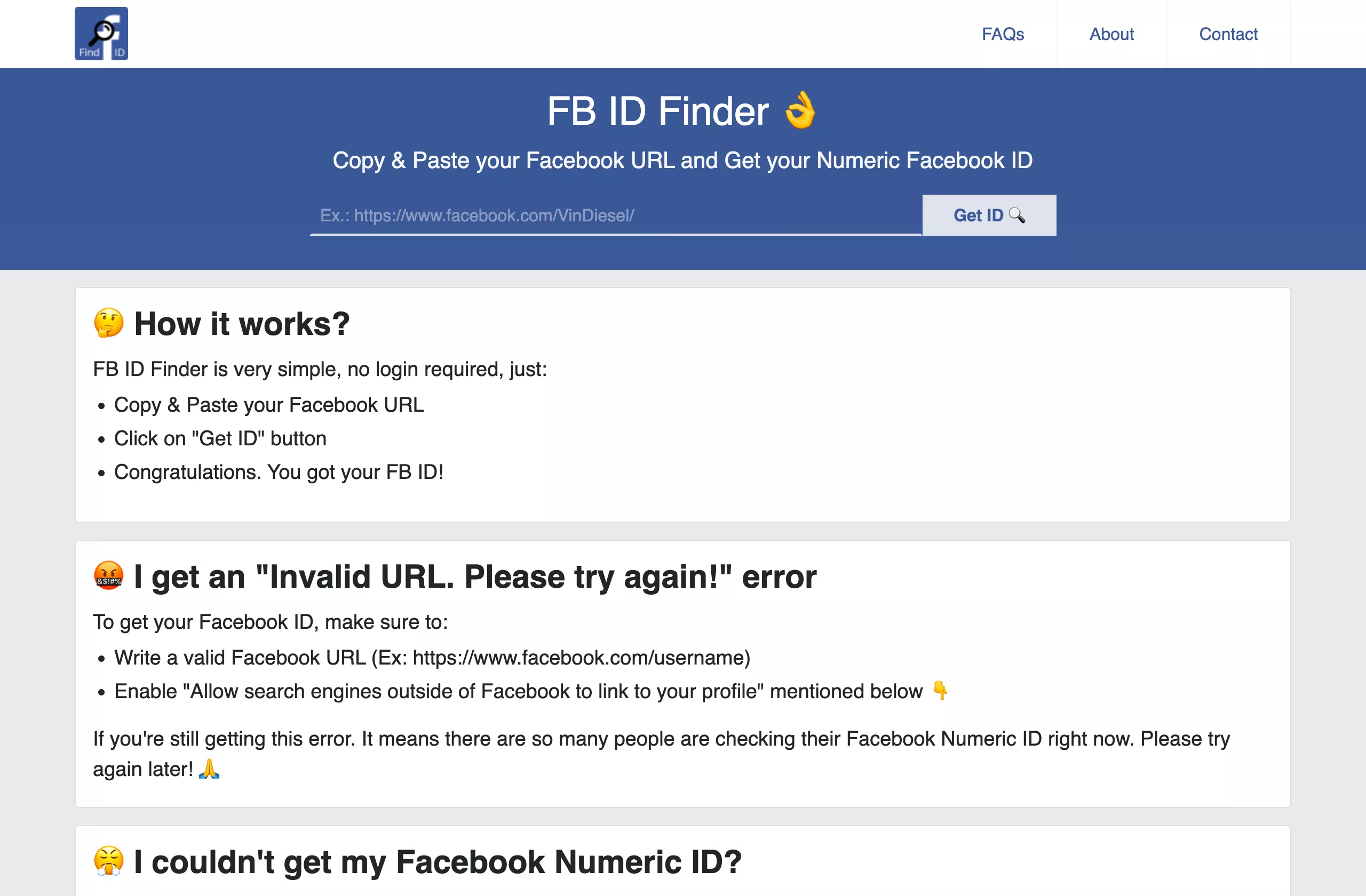 facebook ID Finder
