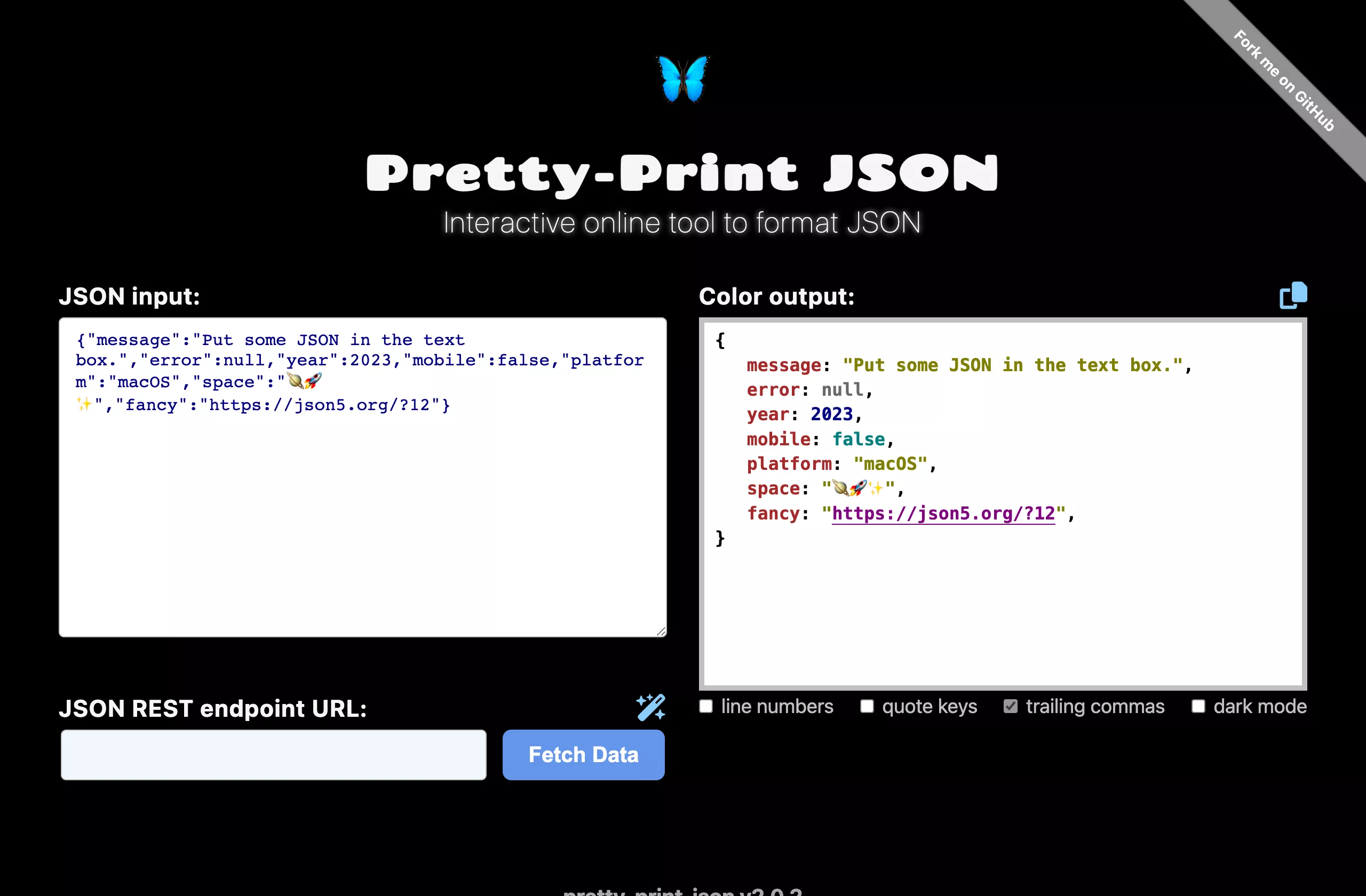 Pretty-Print JSON