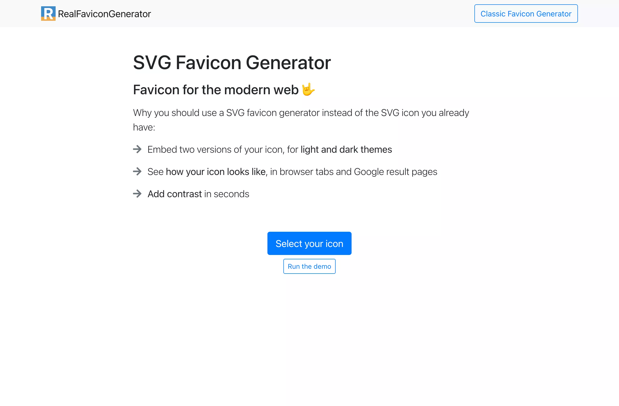 SVG Favicon Generator