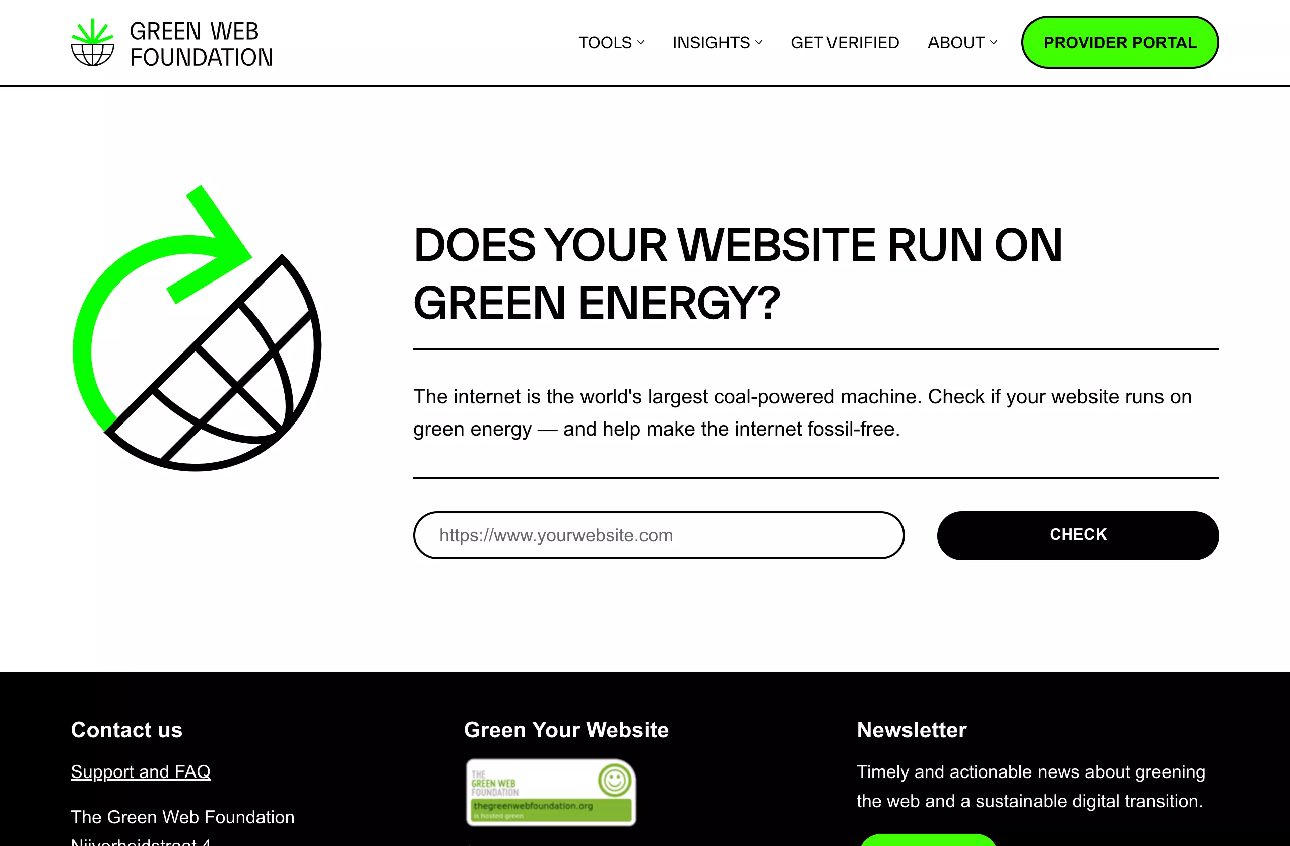 Green web checker